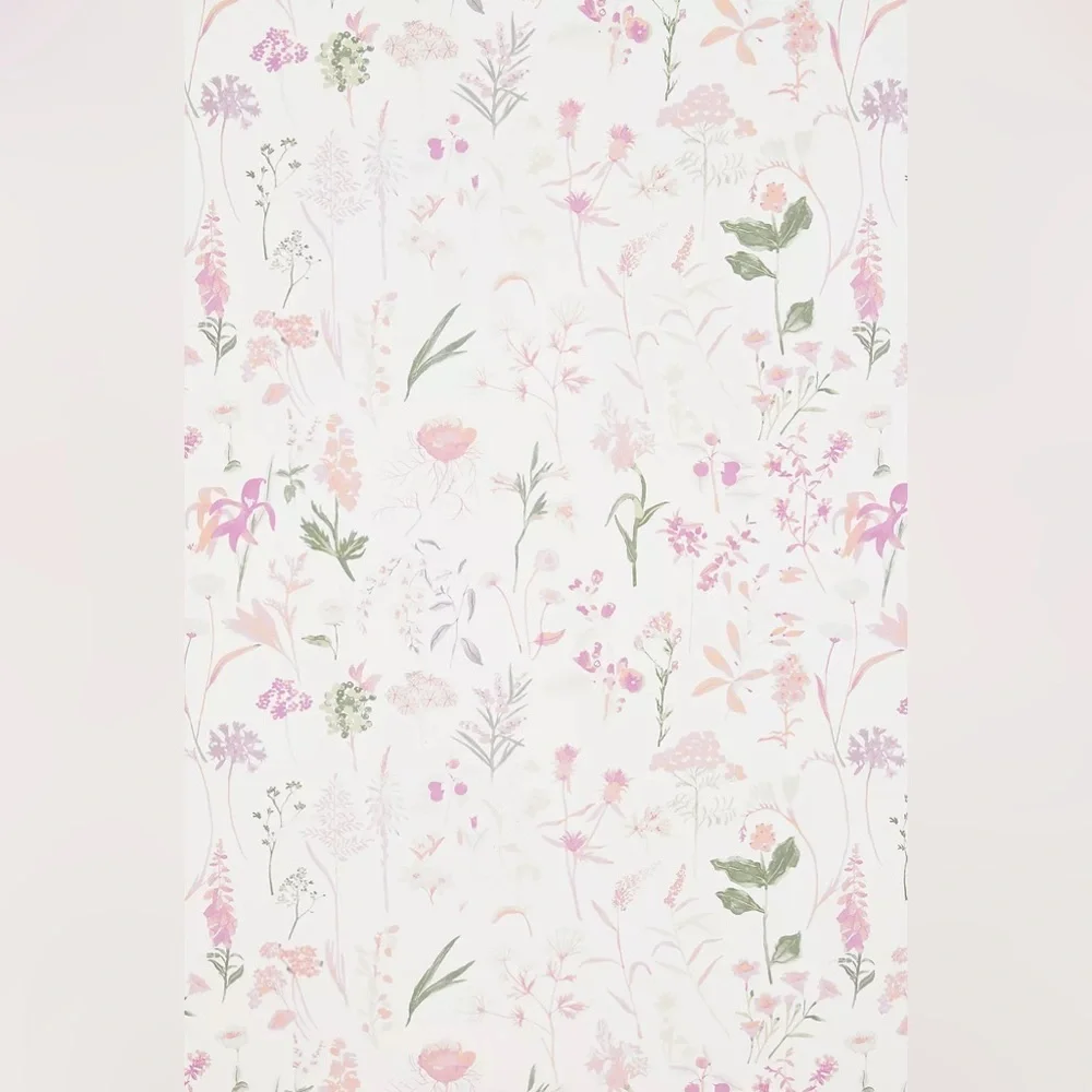 Anthropologie Layne Wallpaper Light Pink Floral Wallpaper York Wallcoverings NWT - Picture 3 of 5